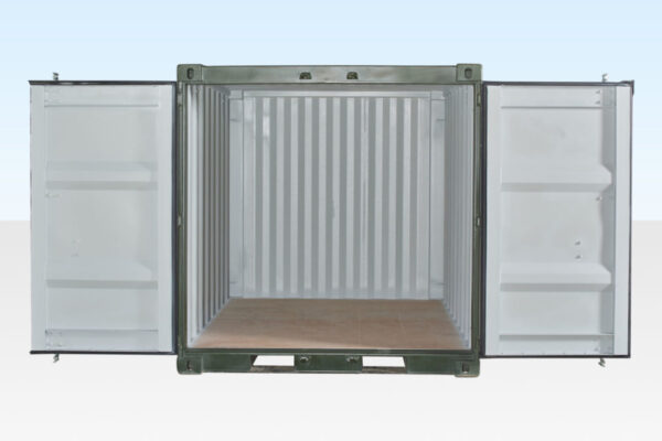 Buy 8FT One Trip Shipping Container Green Ral 6007 - Image 2