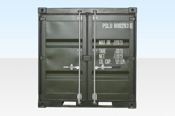 Buy 8FT One Trip Shipping Container Green Ral 6007 - Image 3