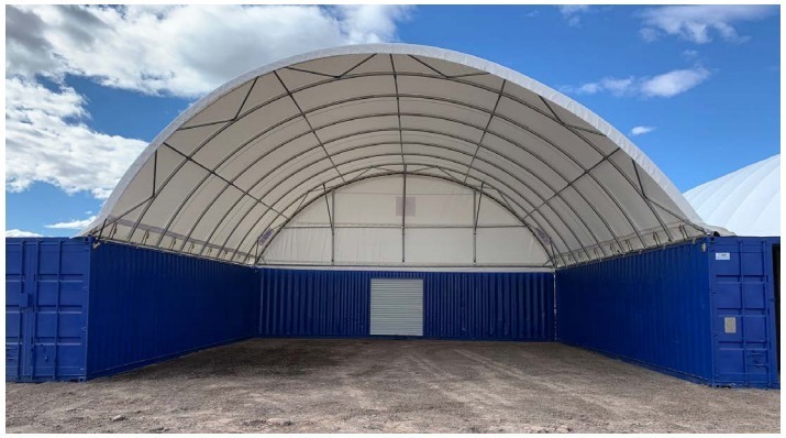 40 X 40ft Square Tube Dome Incl Back Wall