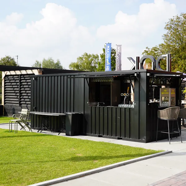 Shipping Container Bar 6×2 Meters Black Ral 9005 - Image 2