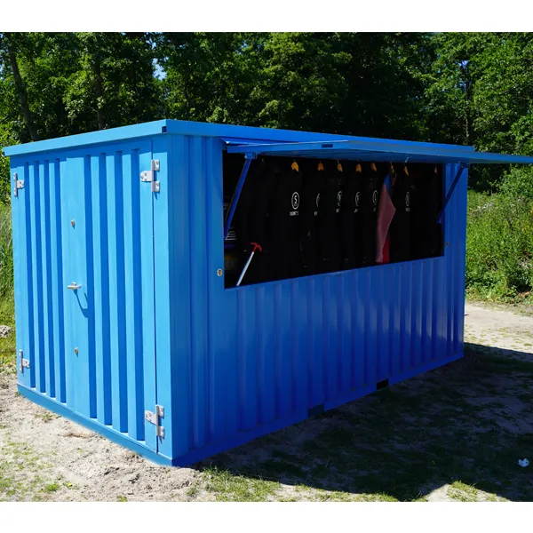 Container Pop Up 4×2 Meters Xl Blue Ral 5012
